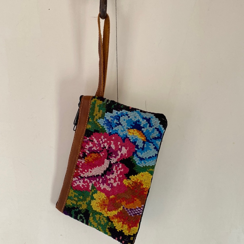 Guatemala huipiles wristlet floral boho